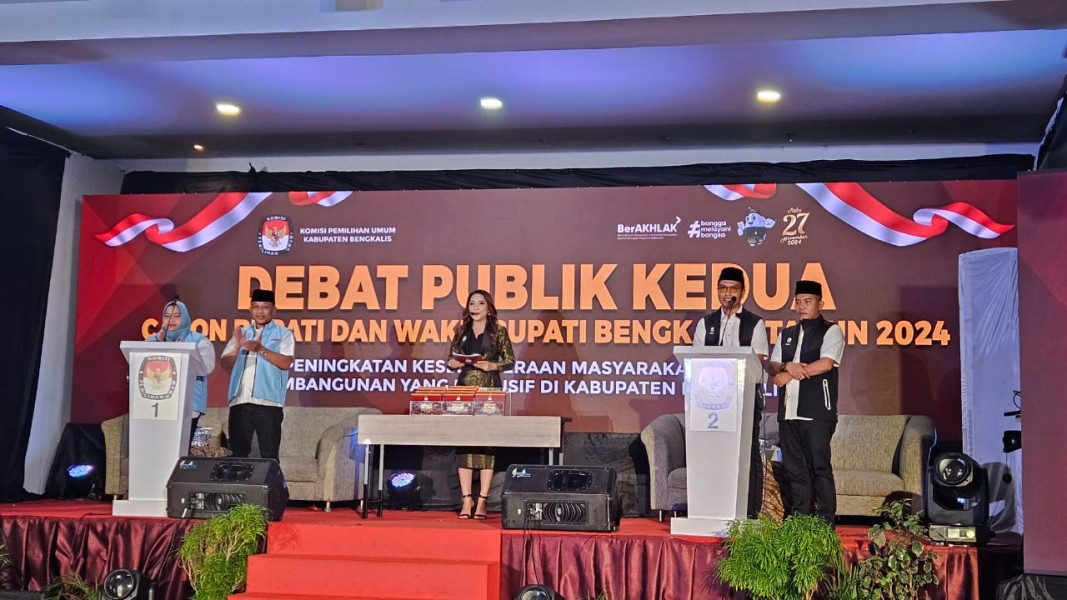 Kasmarni-Bagus Santoso Tampilkan Keunggulan di Debat Publik Kedua Pilkada Bengkalis