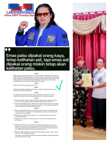 Pengusaha Dumai Hibah Lahan Seluas 245,5 Hektar Kepada Grup 3 Kopassus, Ketua KNPI Riau Tegaskan Hal ini