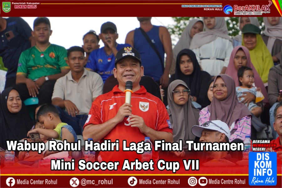 Wabup Rohul Syafaruddin Poti Buka Secara Resmi Turnamen Mini Soccer Arbet Cup VII