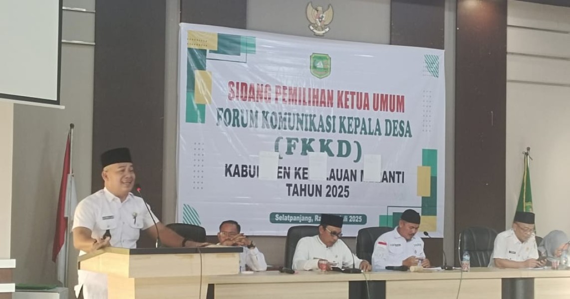 Muhammad Allatif, S. Sos, Terpilih Sebagai Ketua Forum Komunikasi Kepala Desa (FKKD) Kabupaten Kepulauan Meranti