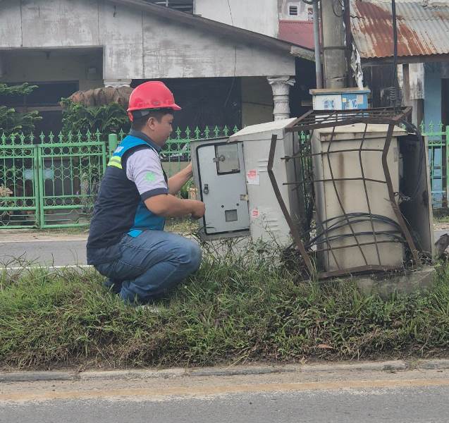 Hore....! PLN Bengkalis Kembali Lakukan Penyambungan Listrik PJU
