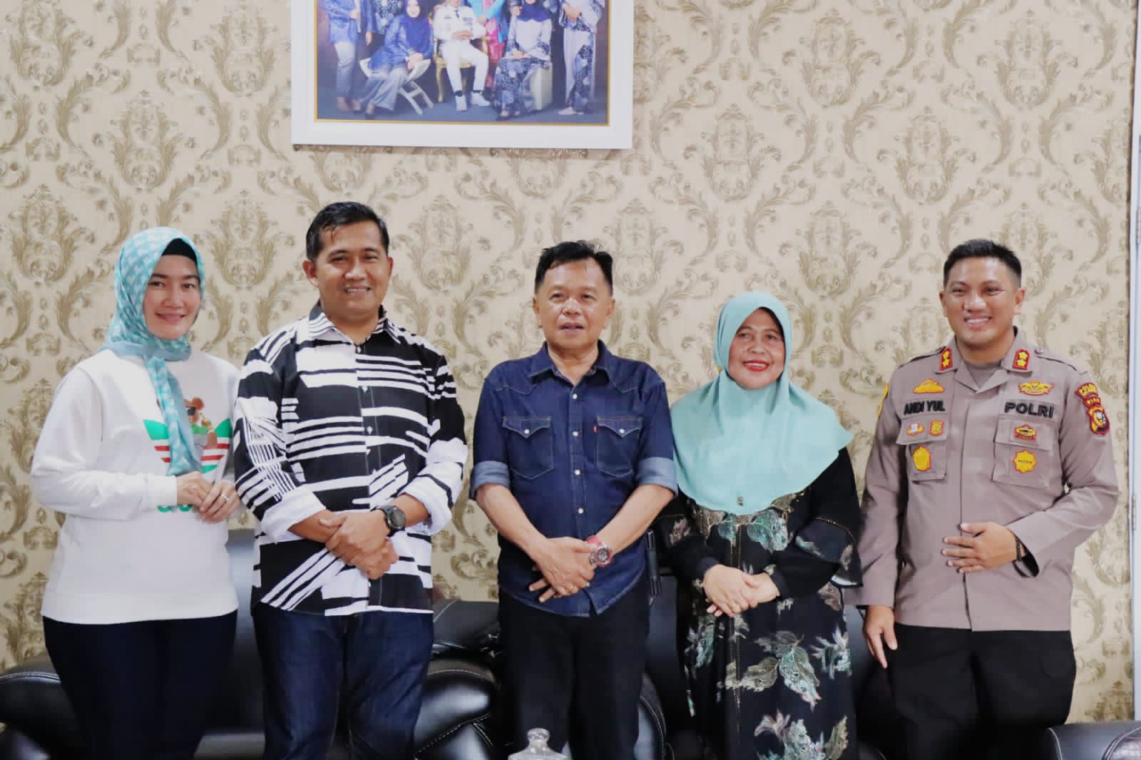 Wabup Meranti H.Asmar Sambut kedatangan Dir Intelkam Polda Riau Ke Meranti