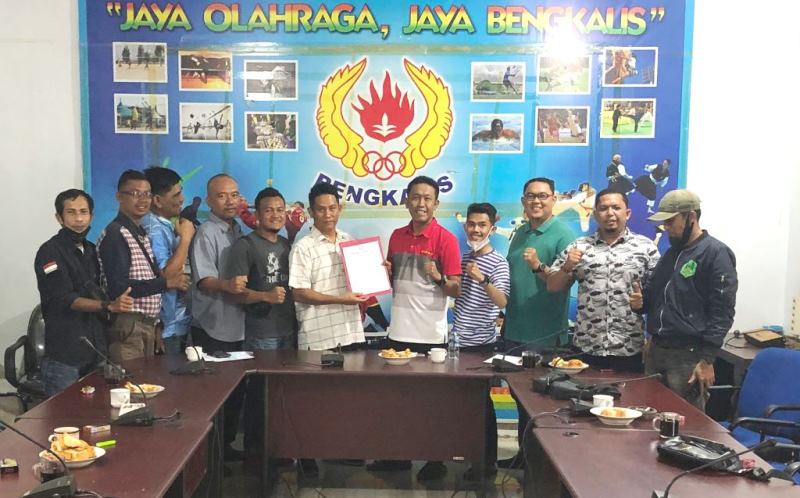 Pengkab Pordi Bengkalis Silaturrahmi dengan KONI