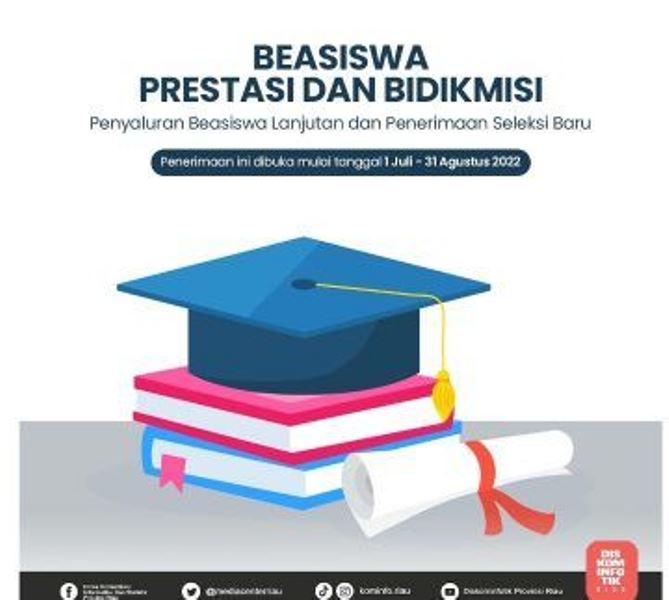 Pemprov Riau Buka Beasiswa D3, D4/S1, S2, dan S3 Tahun 2022