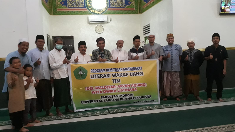 Dosen Fakultas Ekonomi Unilak Kenalkan Literasi Wakaf Uang ke Masyarakat