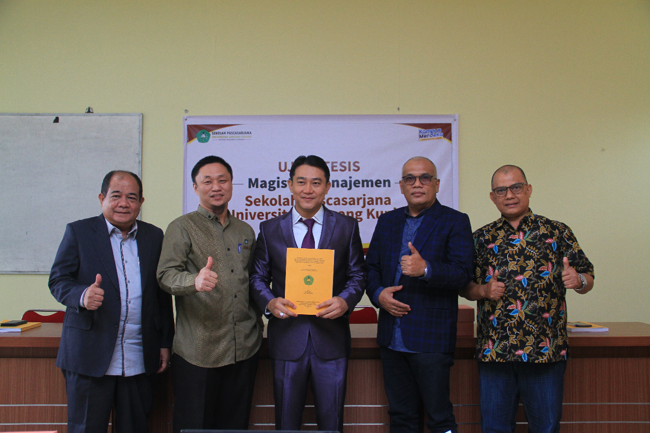 Wakil Ketua DPRD Riau  Hardianto Resmi Menyandang Gelar Magister Manajemen Sekolah Pascasarjana Unilak
