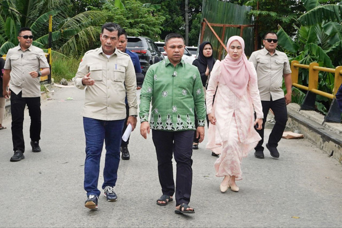 Progres 87 Persen, Oktober Jembatan Sei Rokan Uji Coba, November Fungsional Penuh