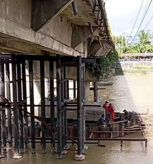 Optimalisasi Perbaikan, Mulai Besok Jembatan Ujungbatu Ditutup Total