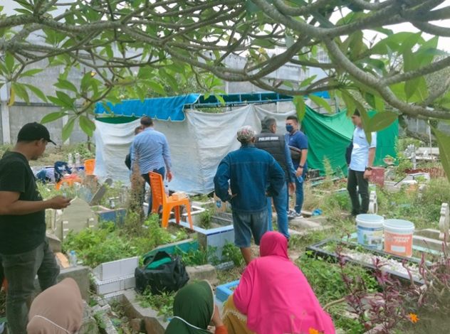 Makam Tahanan Polsek Bukit Raya Dibongkar, Keluarga Curiga Kematian Tak Wajar