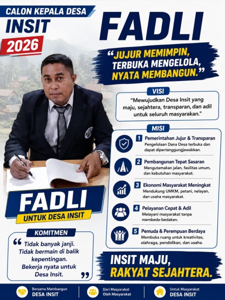 Asli Putra Daerah, Fadli Siap Maju Calon Kades Demi Kemajuan Desa Insit
