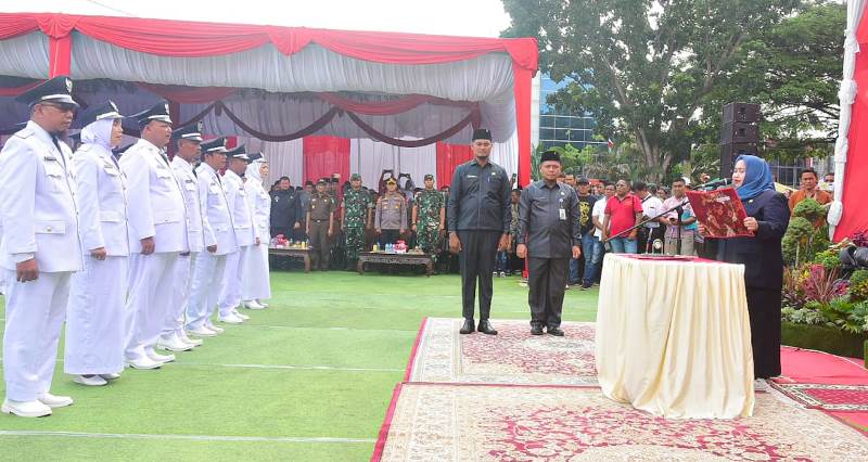 Buk Kas Lantik 92 Penjabat Kades se-Kabupaten Bengkalis
