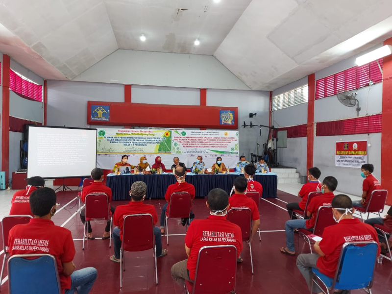Dosen Fakultas Hukum Unilak Beri Penyuluhan Hukum Hak Keperdataan di LP Kelas II A Pekanbaru