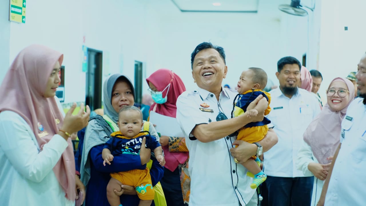 AKBP (Purn) H. Asmar Ikuti Kegiatan Gebyar Audit Kaskus Stunting Tahun 2023 Di Desa Anak Setatah