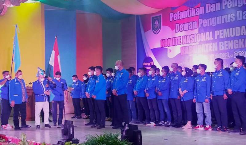 Fuad Santoso Lantik Pengurus DPD KNPI Bengkalis