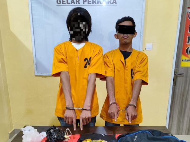 Dua Pemuda Meranti Ditangkap Polisi, Sabu 1 Kg dan 50 Butir Ekstasi Diamankan