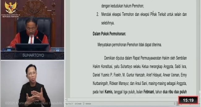 Gugatan Petahana Bupati Afrizal Sintong-Setiawan Kandas