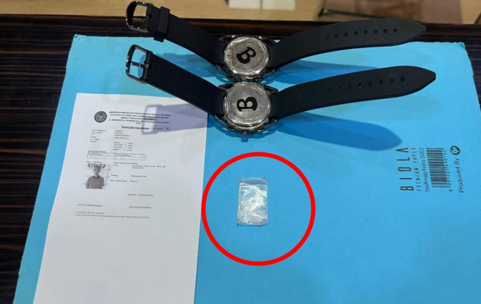 Sembunyikan di Jam Tangan, Petugas Gagalkan Penyelundupan Sabu ke Lapas Bengkalis