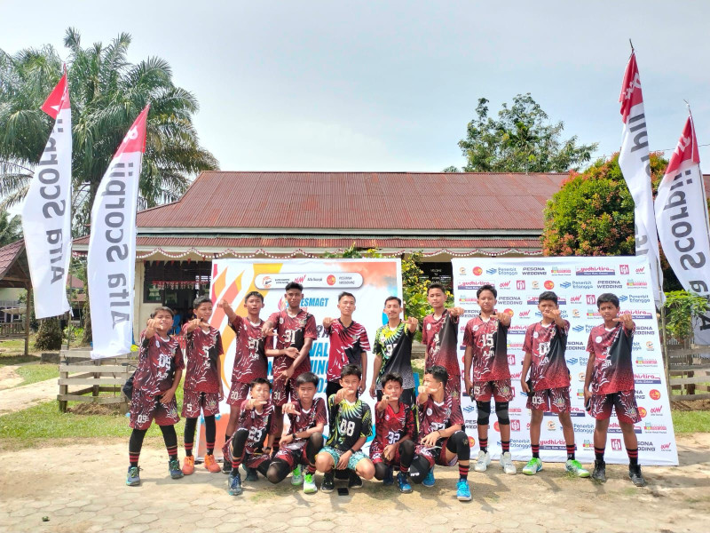 Team Volly Ball Putra Airlangga Junior (SMPN 3 Teluk Kuantan) Raih Juara 1 di Festival FESMAGT 2024