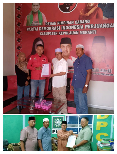 Maju Pilkada Kabupaten Kepulauan Meranti, H. Masrul Kasmy Daftar ke PKB, PDIP dan Demokrat