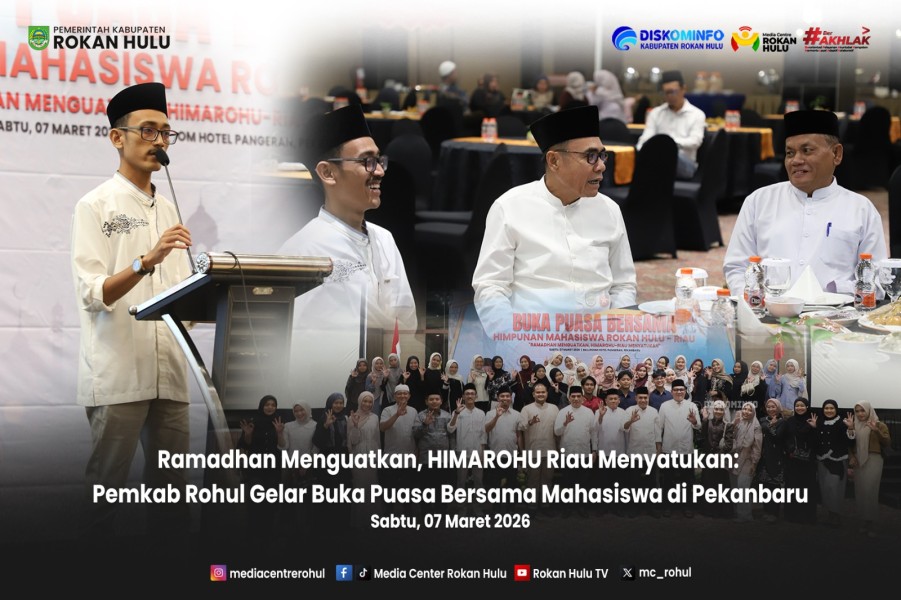 emkab Rohul Gelar Buka Puasa Bersama Mahasiswa di Pekanbaru