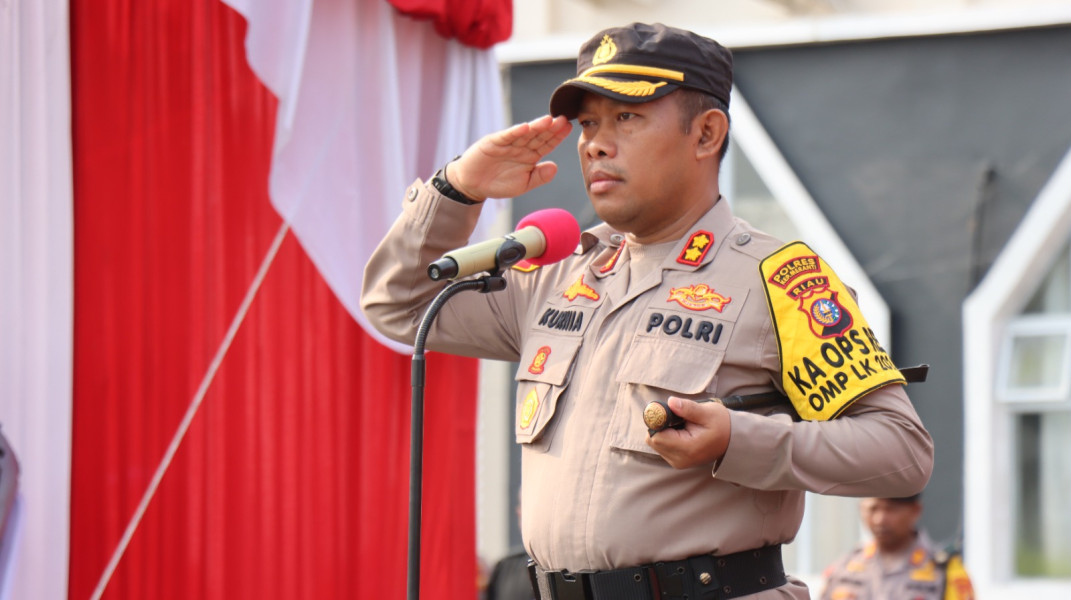 Polres Kep. Meranti Melaksanakan Apel Gelar Pasukan, Cek Kesiapan Personil Pengamanan Pilkada 2024