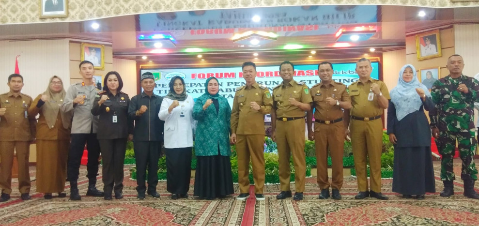 Bupati Rohil Afrizal Sintong Buka Forum Koordinasi Percepatan Penurunan Stunting