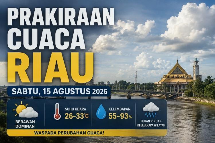 Langit Berawan Panas Tetap Menyengat! Hujan Diam-diam Mengintai Riau