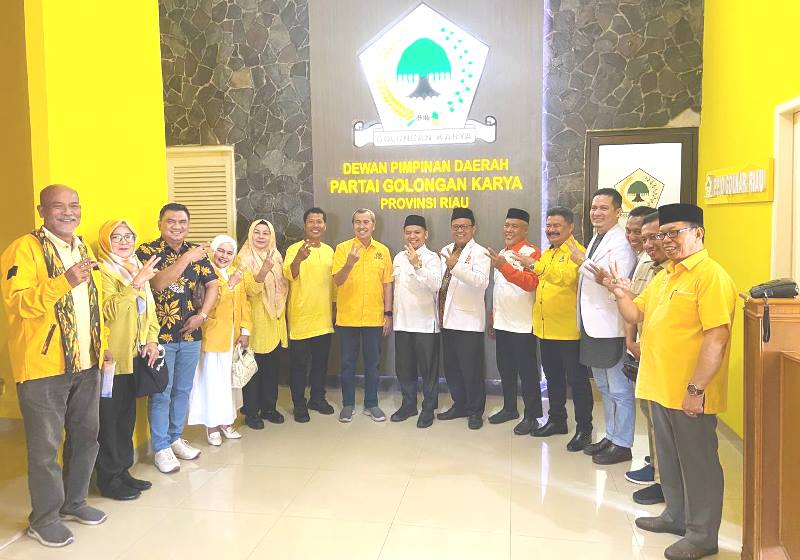 DPW PKS Riau Kunjungi Golkar Riau, Bahas Kolaborasi Membangun Daerah