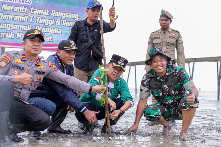 H. Asmar Ikut Penanaman 6000 Mangrove di Tanjung Medang