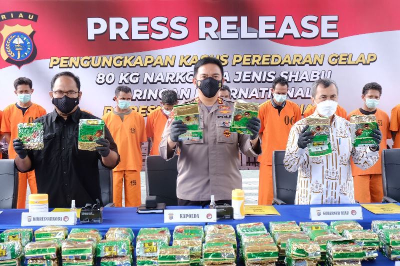 Sabu-Sabu 80 Kg Dikendalikan dari Lapas Bengkalis