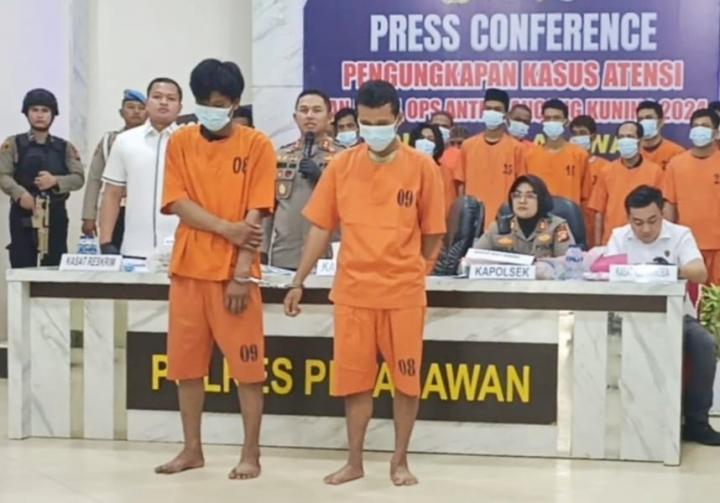 Dua Perampok Disertai Memperkosa Karyawati di Pangkalan Kerinci Ditangkap Polres Pelalawan