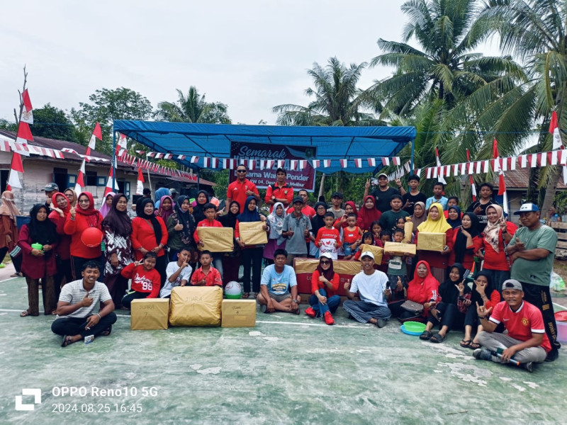 Warga Ponder RT 03 Desa Bagan Melibur Gelar Jalan Sehat dan Permainan Rakyat
