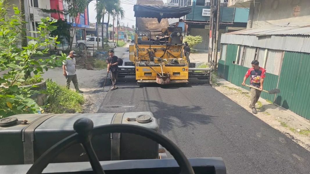 Gerak Cepat Wako Agung, Awal Tahun Jalan Rusak di Pekanbaru Mulai Kembali Diperbaiki
