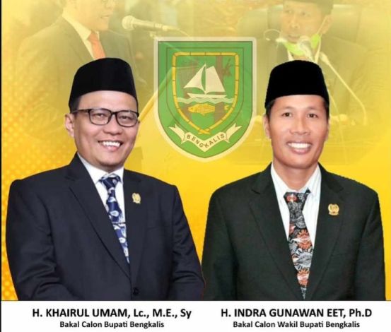 Khairul Umam - Indra Gunawan Eet Tantang Kasmarni di Pilkada Bengkalis