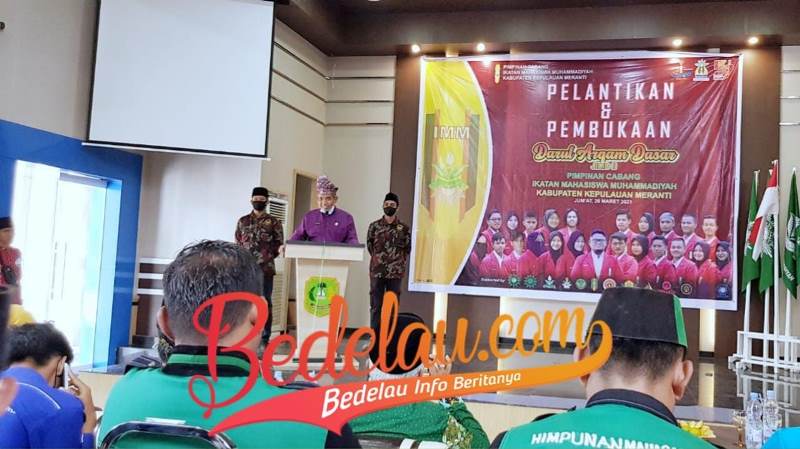 Sekdakab  Meranti Hadiri Acara  Pelantikan Ikatan Mahasiswa Muhammadiyah Tahun 2021-2022