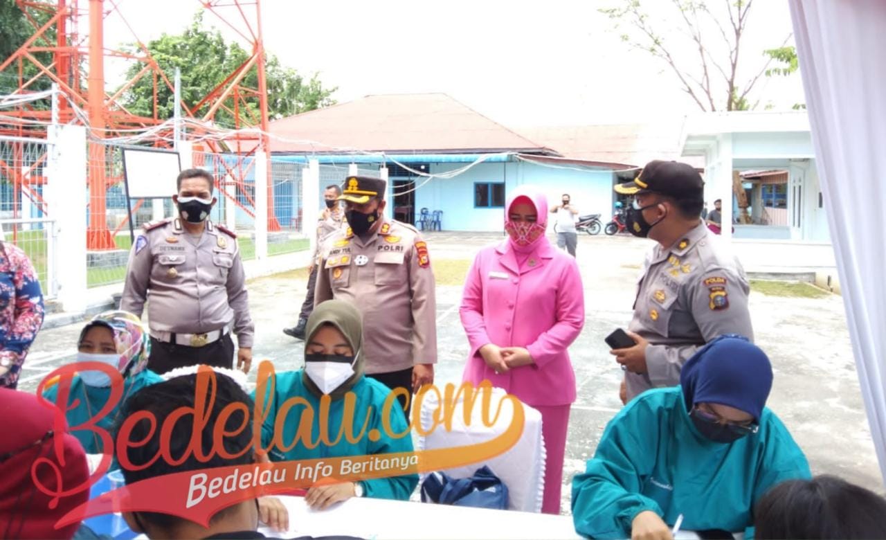 Sambut HUT Ke-76 RI, Polres Meranti Gelar Vaksinasi Dosis Kedua Bagi Keluarga Polri dan Masyarakat