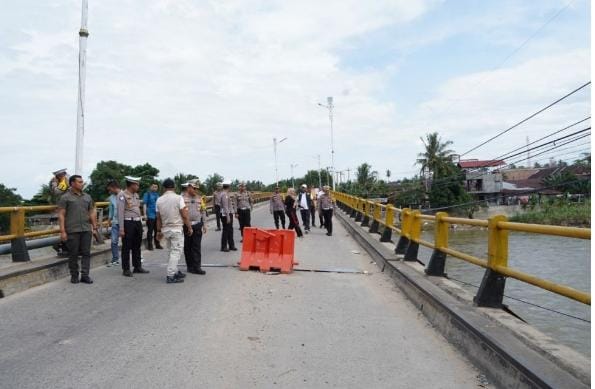 Jembatan Sei Rokan Masih Diperbaiki, Hasil Pengecekan BGTS Dinanti