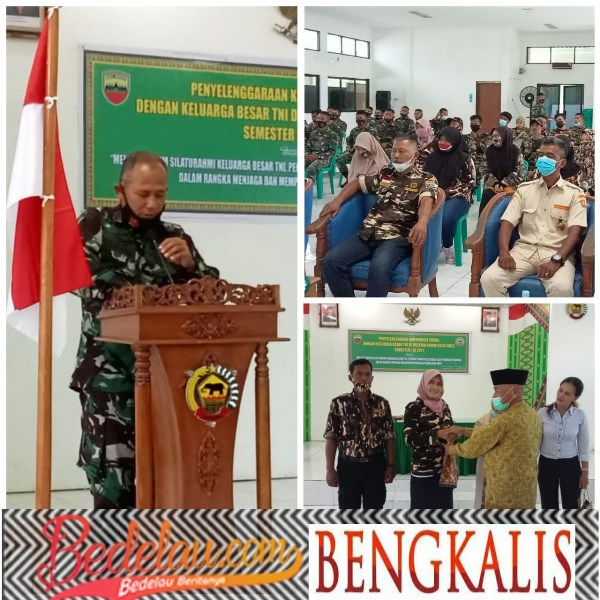 Kodim 0303/Bengkalis Gelar Kegiatan Komunikasi Sosial Bersama Keluarga Besar TNI