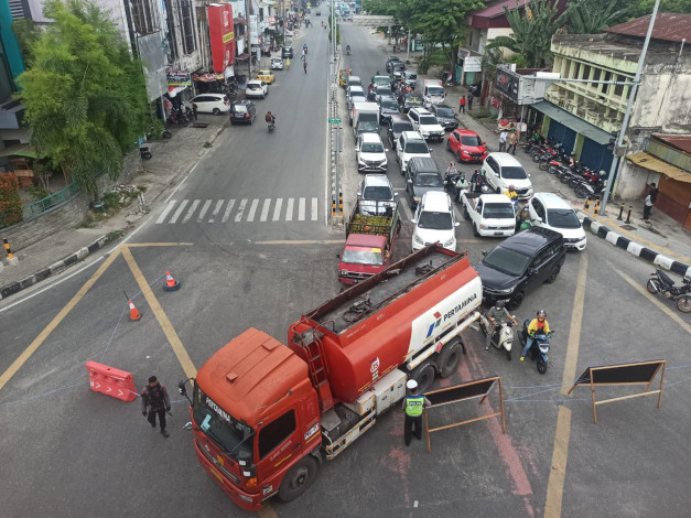 Tunjukkan Bukti Vaksin, Masyarakat Bisa Melintas di Pos Penyekatan Pekanbaru