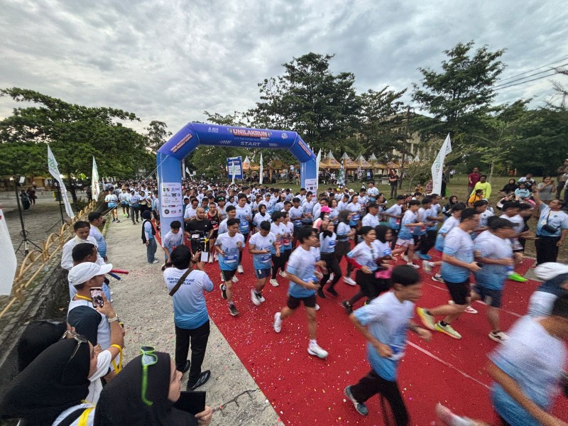 Lintasan Menantang, 1.200 Peserta Ikuti Unilak Run 2025