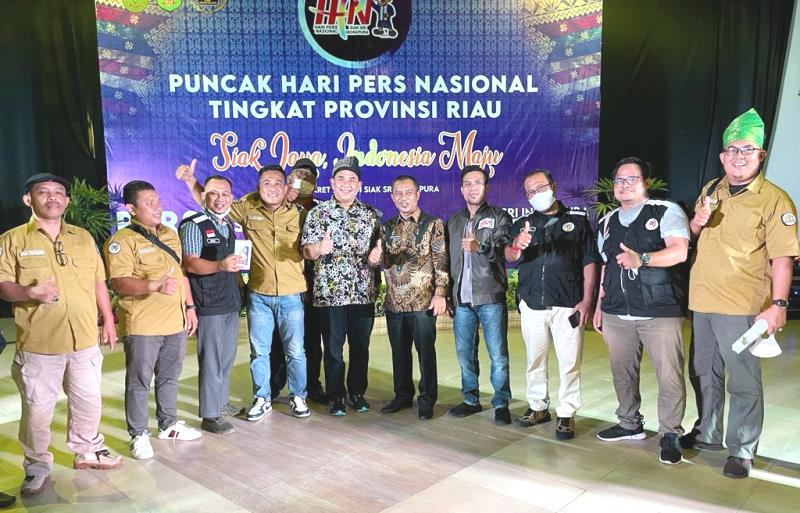 Pengurus PWI Bengkalis Turut Meriahkan HPN Tingkat Provinsi Riau di Siak