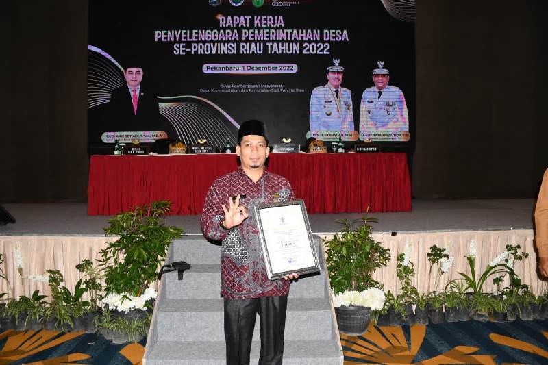 Mewakili Bengkalis, Desa Sepahat Kembali Raih Prestasi Status Desa Maju Tingkat Riau