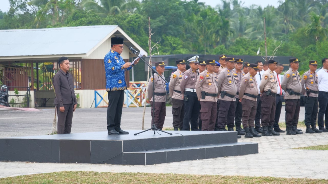 Plt. Bupati H. Asmar Pimpin Apel Gelar Pasukan Operasi Ketupat Lancang Kuning 2023