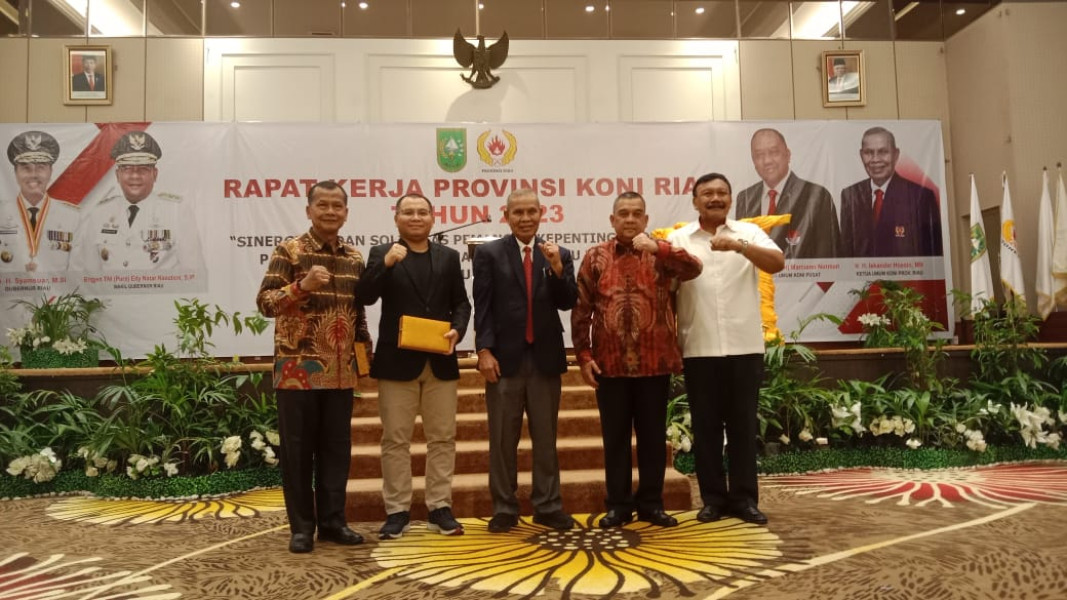 Hadir di Raker, Rektor Unilak Siap Kolaborasi Dengan KONI Riau Lahirkan Mahasiswa Berprestasi Dukung Riau Emas