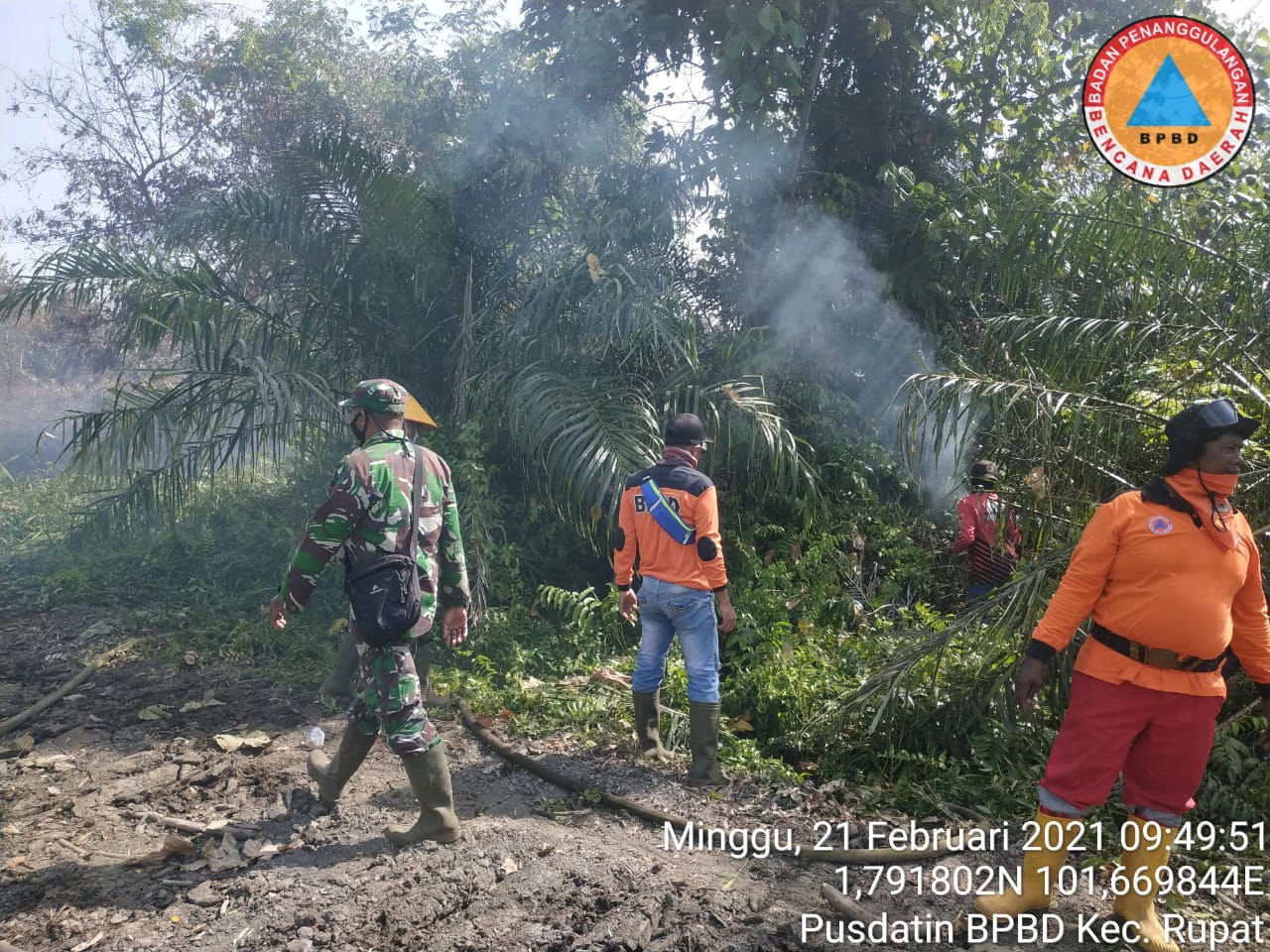 18 Titik Panas Tersebar, Sudah Puluhan Hektar Lahan Terbakar di Bengkalis