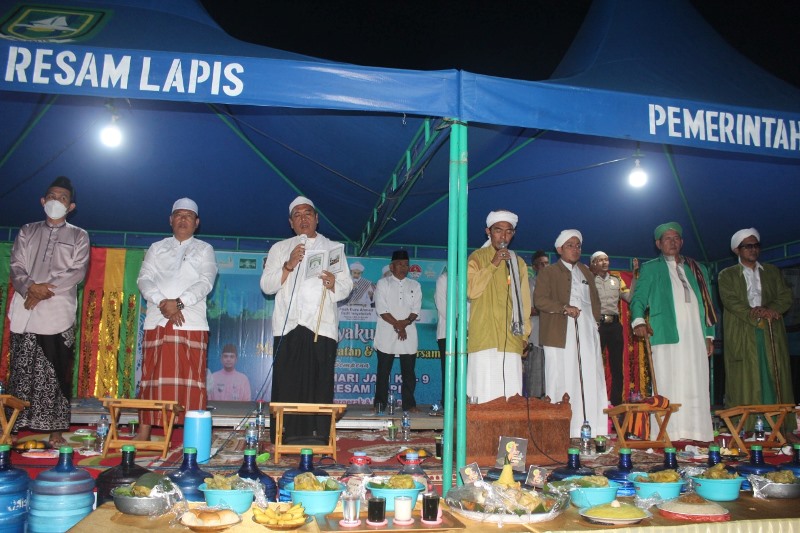 Kegiatan Sholawat Turut Mengisi Hari Jadi Desa Resam Lapis ke-9