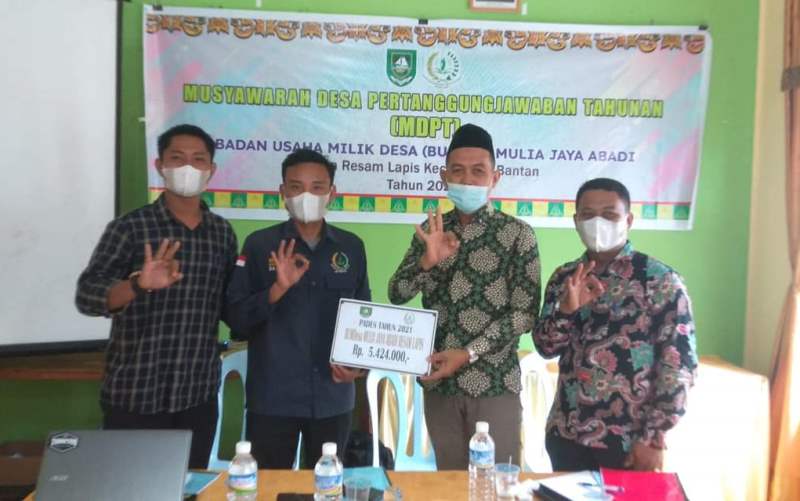 MDPT BUMDes Resam Lapis Dibuka Kades Junaidi