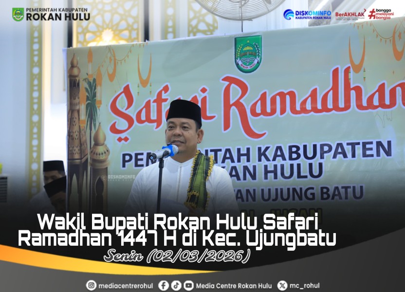 Safari Ramadan 1447 H, Pemda Rohul Serahkan Bantuan  di Kecamatan Ujung Batu