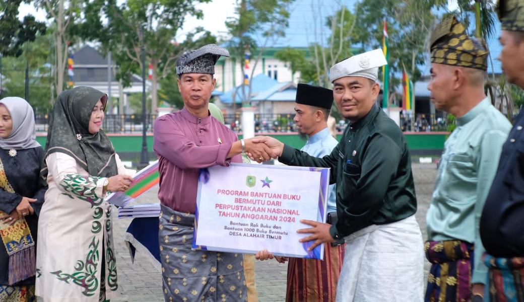 Asisten Administrasi Umum Sudanri Pimpin Ucapara Peringatan Hari Jadi Provinsi Riau di Meranti