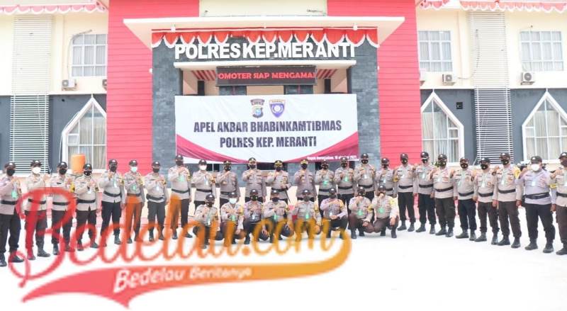 Kapolres Kepulauan Meranti Pimpin Apel Akbar Bhabinkamtibmas